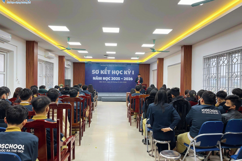 ICOSchool sơ kết học kỳ I năm học 2025 - 2026: Đánh giá kết quả, thống nhất nhiệm vụ học kỳ II