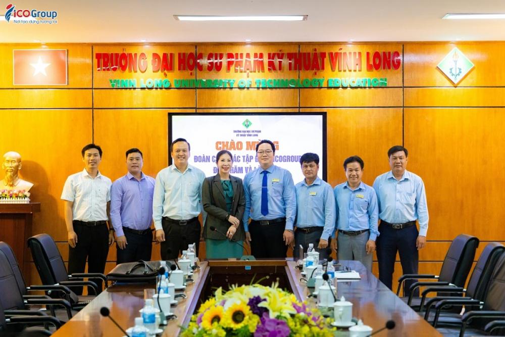 Đẩy mạnh xây dựng hệ thống trường: ICOGroup mở rộng hợp tác với Đại học Sư phạm Kỹ thuật Vĩnh Long