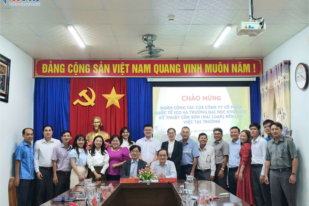 Đoàn công tác ICOGroup và Trường Đại học KHKT Côn Sơn làm việc tại tỉnh Cà Mau