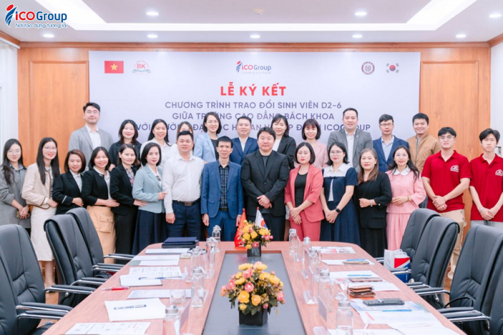 ICOGroup ký kết hợp tác với Trường Đại học Hosan (Hàn Quốc) và Trường Cao đẳng Bách Khoa
