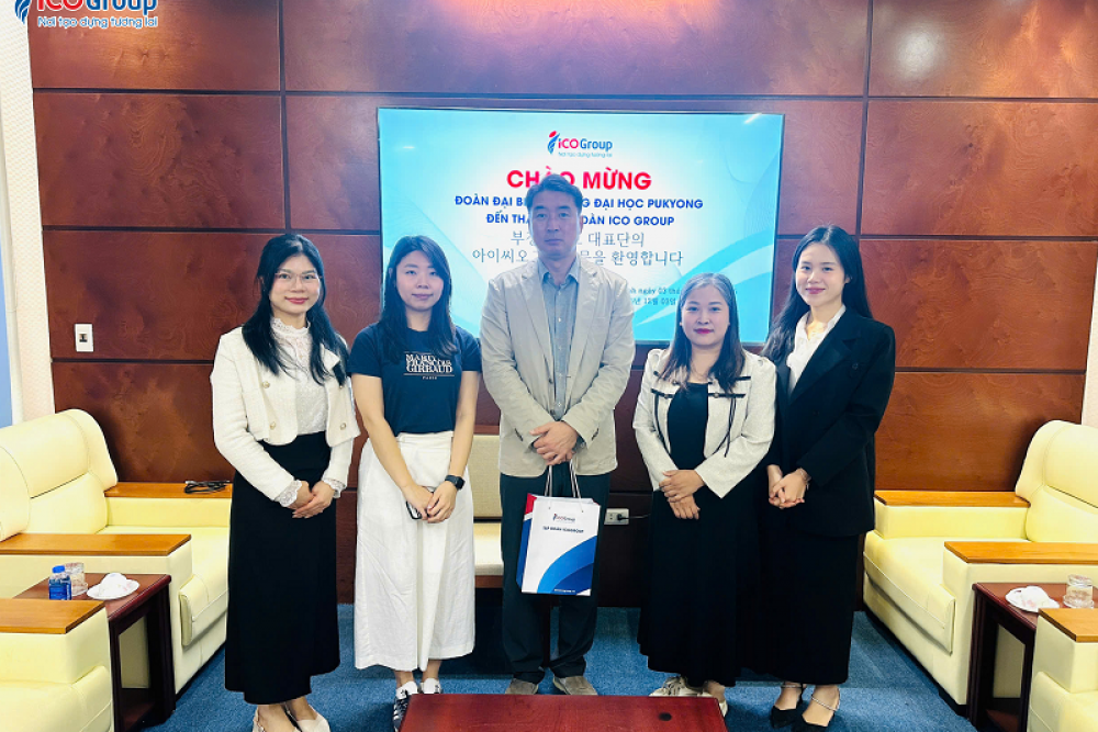 Trường Đại học Quốc gia Pukyong (Hàn Quốc) làm việc tại trụ sở ICOGroup