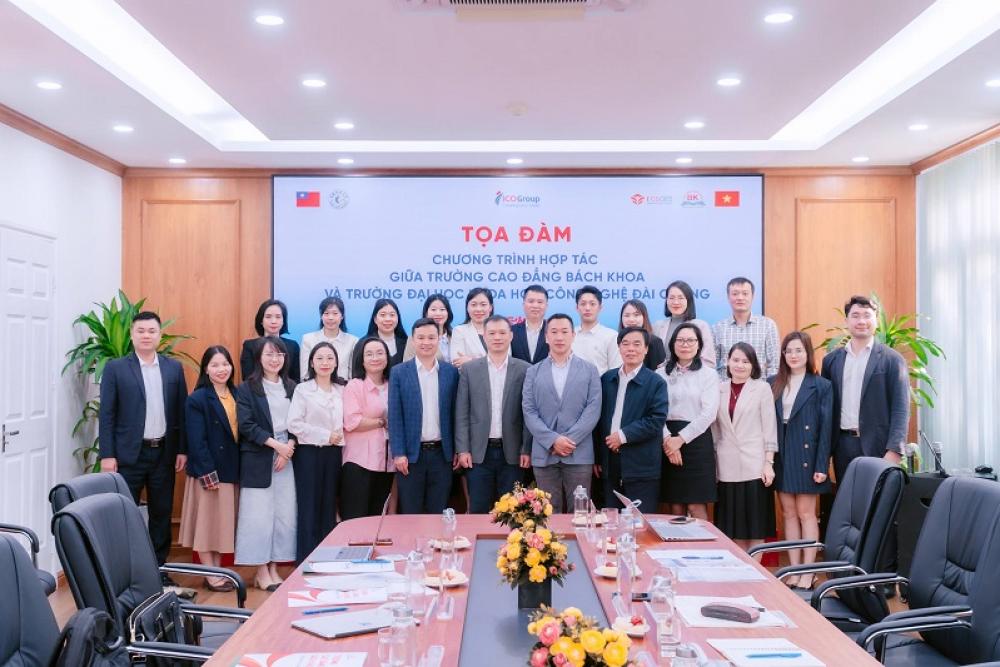 ICOGroup kết nối hợp tác đào tạo quốc tế giữa Trường Cao đẳng Bách Khoa và Đại học Khoa học Công nghệ Đài Cương (Đài Loan)