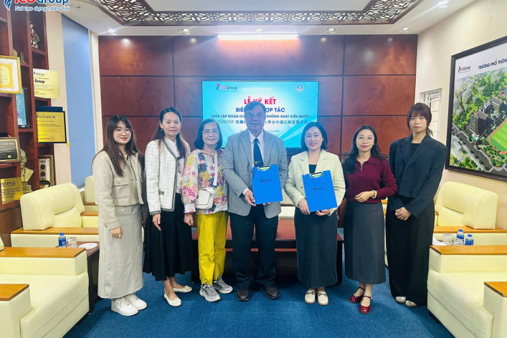ICOGroup ký kết hợp tác với Trường Đại học Khoa học Kỹ thuật Kiến Quốc (Đài Loan)